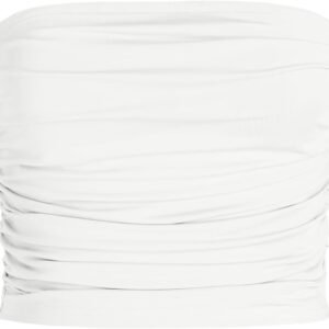 Tube Tops for Women Ruched Front - Strapless Crop Going Out Bandeau Summer Knit Tank