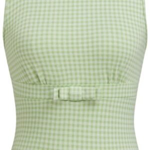 Gingham Tops for Women Plaid Going Out Tops Sleeveless Cute Tank Bow Summer Shirt