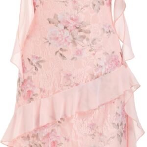 Women's Floral Mini Dress Ruffle Cowl Neck Cute Summer Dresses Wedding Guest Dress Trendy Date Vacation Outfits