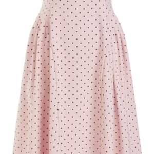 Womens Polka Dots Summer Casual Dresses Square Neck Sleeveless Midi A Line Elegant Dress