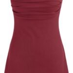 Women's Summer Floral Sun Dress Cute Square Neck Sleeveless Mini Dresses Trendy