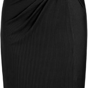 Summer Dress Maxi Dress Women Sleeveless Scoop Neck High Waist Twist Criss Cross Bodycon Maxi Dresses