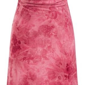 Womens Velvet Dress Floral Sleeveless Midi Wedding Guest Dresses | Ruched, Spaghetti Strap, Club, Party, Semi Formal, Cocktail Occasion
