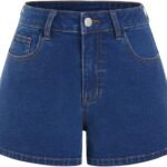 Womens Jean Shorts High Waisted Stretchy Jorts Denim Shorts Casual Summer Outfits