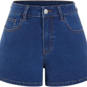 Womens Jean Shorts High Waisted Stretchy Jorts Denim Shorts Casual Summer Outfits