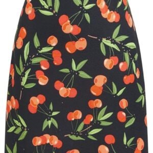 Womens Dresses Cherry V Neck Sleeveless Lace TrimA Line Sun Dresses Vacation Party Wedding Guest Dresses