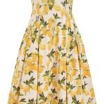 Women Sun Dresses Lemon Spaghetti Strap A Line Square Neck Maxi Dress Vacation Party Beach Outfits