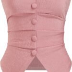 Going Out Tube Tops for Women Split Strapless Ruched Crop Tops Trendy Cute Summer Outfits Y2K
