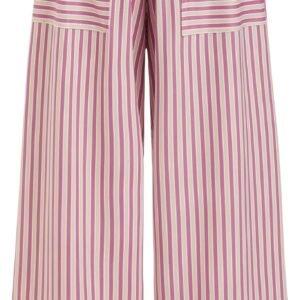 Womens Palazzo Pants Wide Leg Lounge Striped Drawstring with Pockets High Waisted Flowy Summer Casual Pants