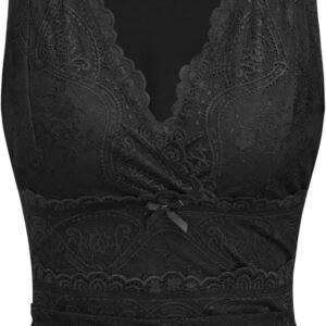 Lace Crop Tank Tops for Women Going Out V Neck Sleeveless Ruched Tops Trendy Y2K Summer Outfits
