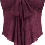 Summer Tube Tops for Women Floral Mesh Sheer Going Out Tops Cute Tie Front Strapless Flowy Top Trendy Y2K Outfits