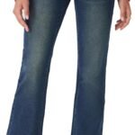 Women's Wide Leg Jeans High Waisted Flare Jeans Stretchy Bootcut Denim Pants Vintage Trendy