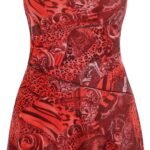 Women Western Mini Dress Floral Spaghetti Strap Cami Short Vintage Short Sundress Summer Boho Dresses